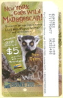 Bronx Zoo Madagascar 2008 Metrocard